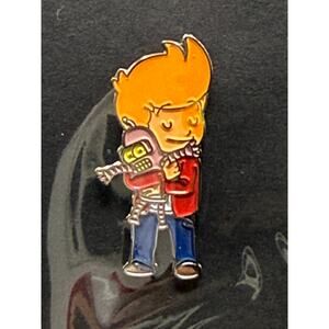 Futurama Baby Fry and Bender Enamel Pin - Bender - Fry